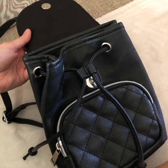 Handbags - Mini black backpack